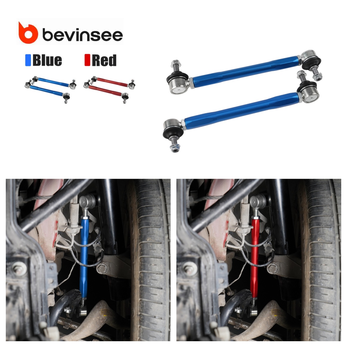 Motorcycle Gear Near Me - BEVINSEE Verstelbare Stabilisatorstang Eindstang Set voor