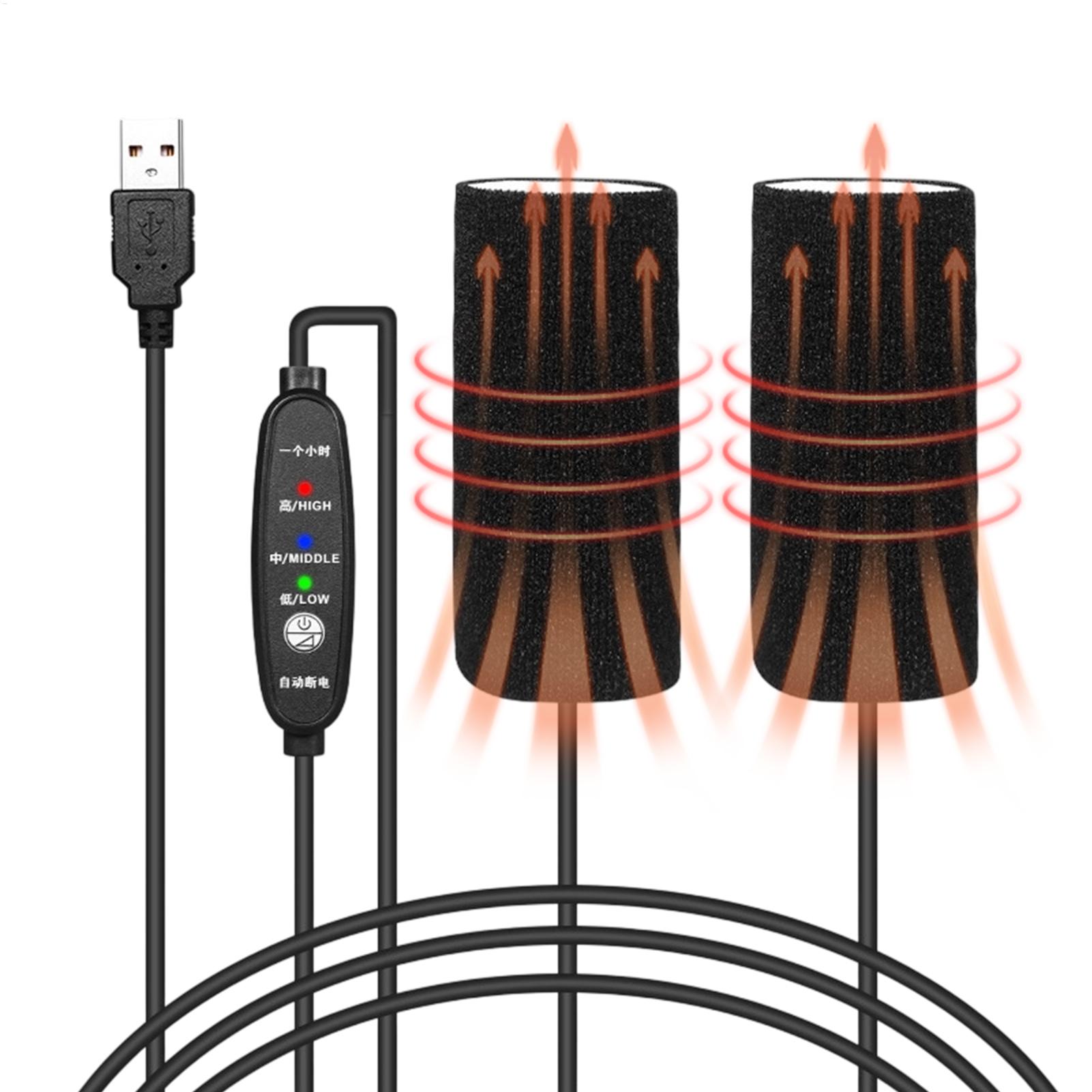 Handlebar Grip Heated - Verwarmde motorfietsgrepen 3-Temp verwarmde warmer USB-poort