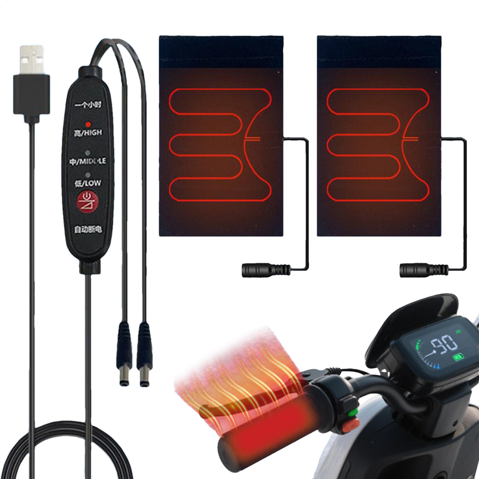 Handlebar Grip Heated - 5V verwarmde motorfietsgrepen USB verwarmde stuurgreep