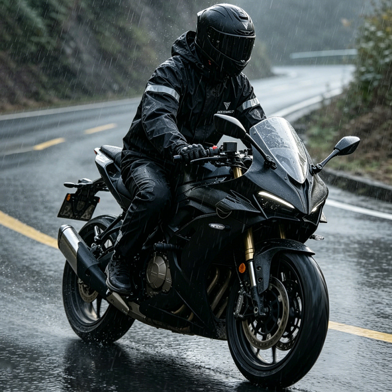 Motorcycle Gear Full Suit - Heren motorregenpak, waterdichte regenjas, broek, reflecterende