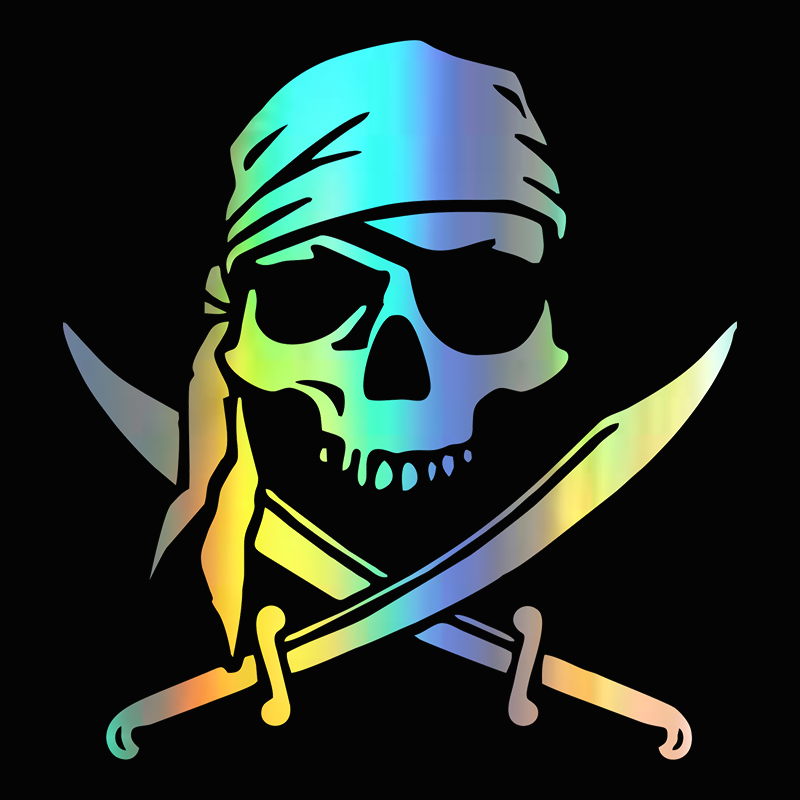 Motorcycle Gear Up - G172 mode gepersonaliseerde aangepaste Pirate Skull