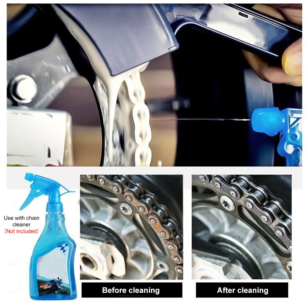 Motorcycle Bike Chain Cleaner  - Motorcycle Gear Up recensie en prijs