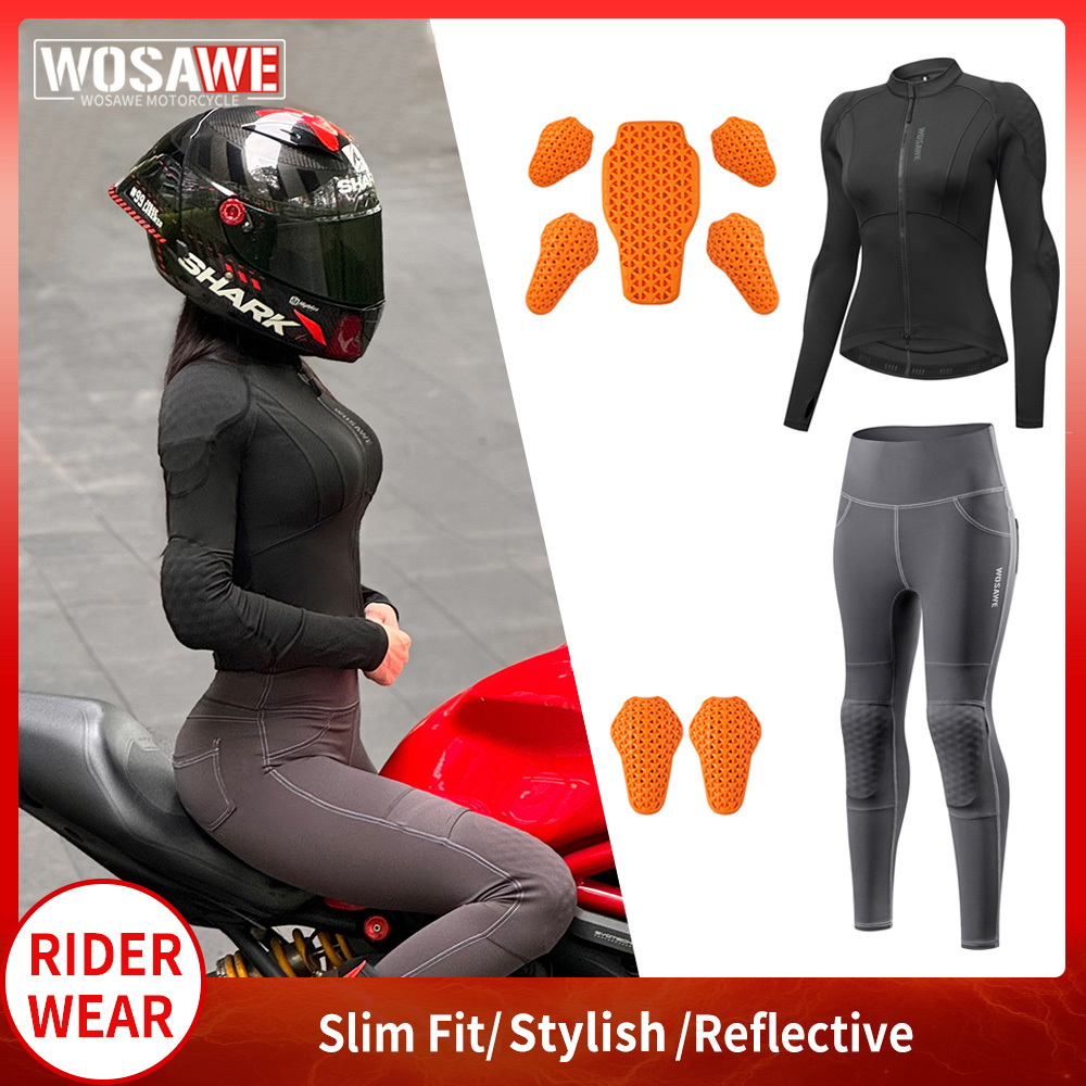 WOSAWE Dames motorjas en broek - Motorcycle Gear Full Suit recensie en prijs