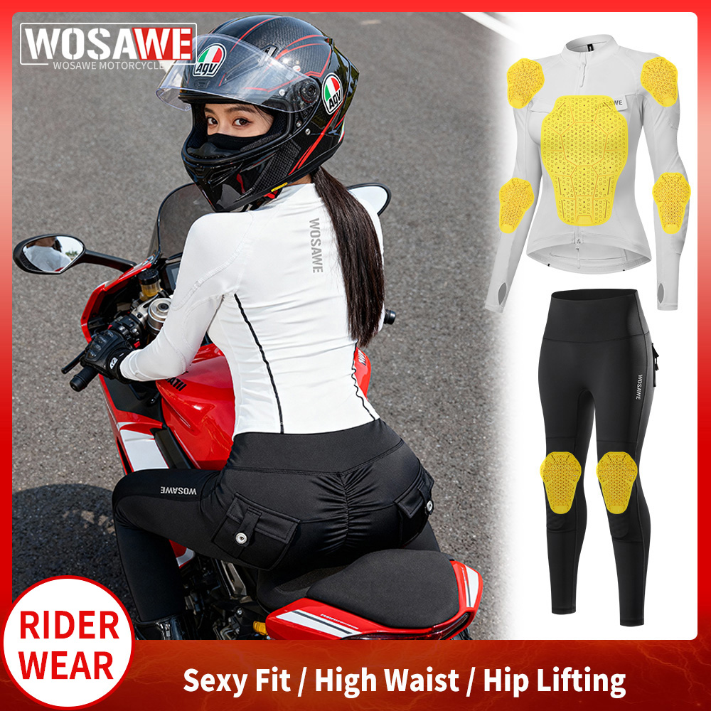 WOSAWE Dames motorjas en broek - Motorcycle Gear Full Suit recensie en prijs