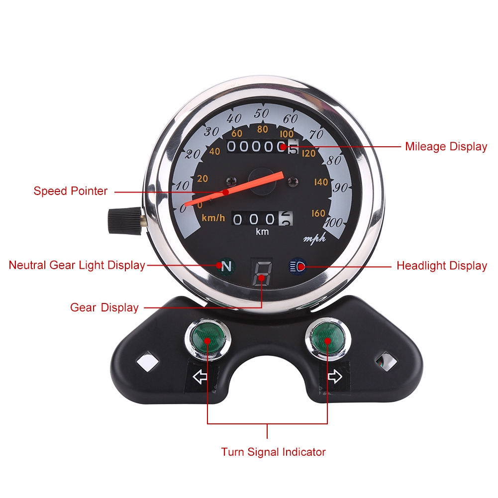 Motorfiets snelheidsmeter, dub - Motorcycle Gear Display recensie en prijs